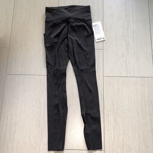 NWT lululemon Fast & Free HR Tight 28” Brushed Graphite Grey